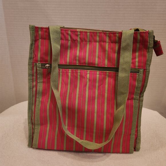 Small beachy lunch bag Pink Striped - Picture 2 of 6